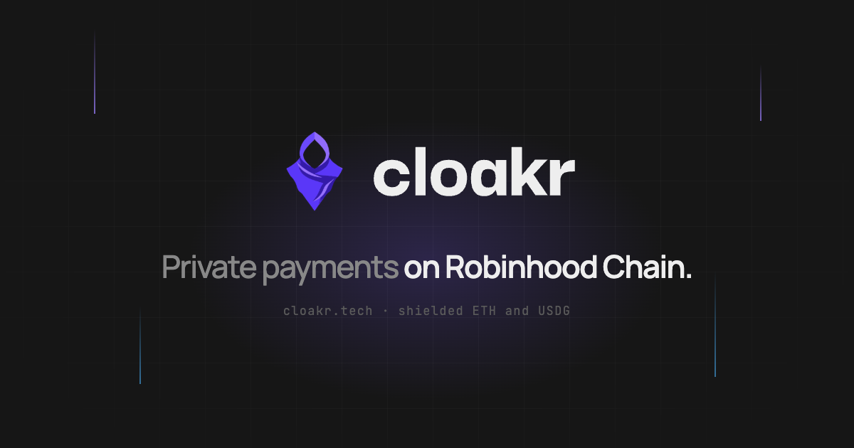Cloakr — Notes, proofs, the relayer, viewing keys, fees and the JavaScript SDK.